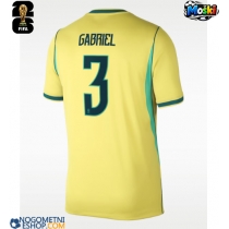 Moški Nogometni dresi Brazilija Gabriel Magalhaes #3 Domači SP 2026 Kratek Rokav